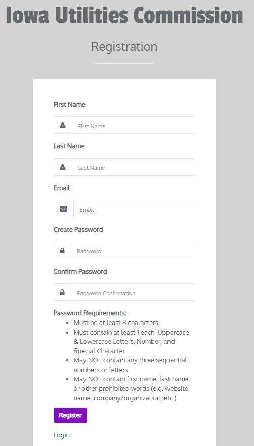 Sign Up button
